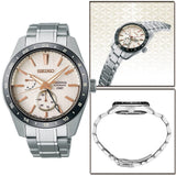 Buy Shop Seiko Presage Sharp Edged Series Automatic GMT Champagne Dial Silver Steel Strap Watch For Men - SPB273J1 USA Online