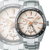 Buy Shop Seiko Presage Sharp Edged Series Automatic GMT Champagne Dial Silver Steel Strap Watch For Men - SPB273J1 USA Online