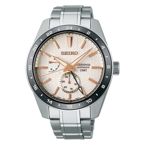 Buy Shop Seiko Presage Sharp Edged Series Automatic GMT Champagne Dial Silver Steel Strap Watch For Men - SPB273J1 USA Online