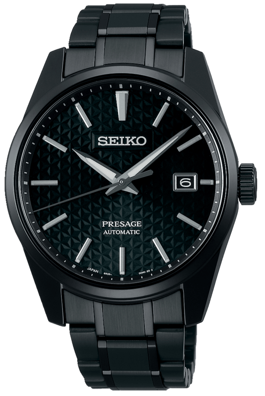 Buy Shop Seiko Presage Sharp Edged Series Black Dial Black Steel Strap Watch For Men - SPB229J1 USA Online