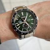 Buy Shop Seiko Presage Sharp Edged Series GMT Green Dial Silver Steel Strap Watch For Men - SPB219J1 USA Online