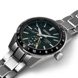 Buy Shop Seiko Presage Sharp Edged Series GMT Green Dial Silver Steel Strap Watch For Men - SPB219J1 USA Online