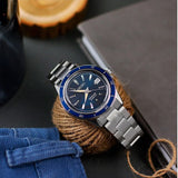 Buy Shop Seiko Presage Style60's Automatic Blue Dial Silver Steel Strap Watch for Men - SRPG05J1 USA Online