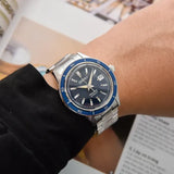 Buy Shop Seiko Presage Style60's Automatic Blue Dial Silver Steel Strap Watch for Men - SRPG05J1 USA Online
