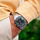 Buy Shop Seiko Presage Style60's Automatic Blue Dial Silver Steel Strap Watch for Men - SRPG05J1 USA Online