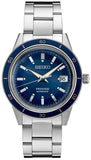 Buy Shop Seiko Presage Style60's Automatic Blue Dial Silver Steel Strap Watch for Men - SRPG05J1 USA Online