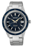 Buy Shop Seiko Presage Style60's Automatic Blue Dial Silver Steel Strap Watch for Men - SRPG05J1 USA Online