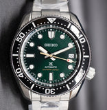 Buy Shop Seiko Prospex 140th Anniversary Limited Edition Automatic Scuba Divers Green Dial Silver Steel Strap Watch for Men - SPB207J1 USA Online