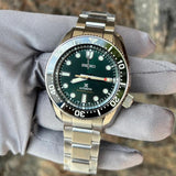 Buy Shop Seiko Prospex 140th Anniversary Limited Edition Automatic Scuba Divers Green Dial Silver Steel Strap Watch for Men - SPB207J1 USA Online