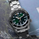 Buy Shop Seiko Prospex 140th Anniversary Limited Edition Automatic Scuba Divers Green Dial Silver Steel Strap Watch for Men - SPB207J1 USA Online