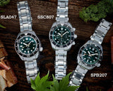 Buy Shop Seiko Prospex 140th Anniversary Limited Edition Automatic Scuba Divers Green Dial Silver Steel Strap Watch for Men - SPB207J1 USA Online