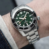 Buy Shop Seiko Prospex 140th Anniversary Limited Edition Automatic Scuba Divers Green Dial Silver Steel Strap Watch for Men - SPB207J1 USA Online