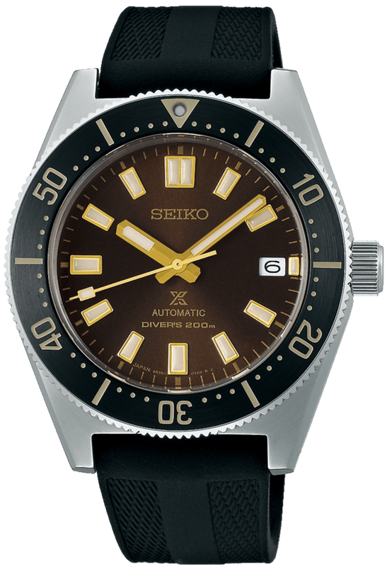 Buy Shop Seiko Prospex 1965 Diver's Modern Re-Interpretation Automatic Brown Dial Black Rubber Strap Watch For Men - SPB147J1 USA Online