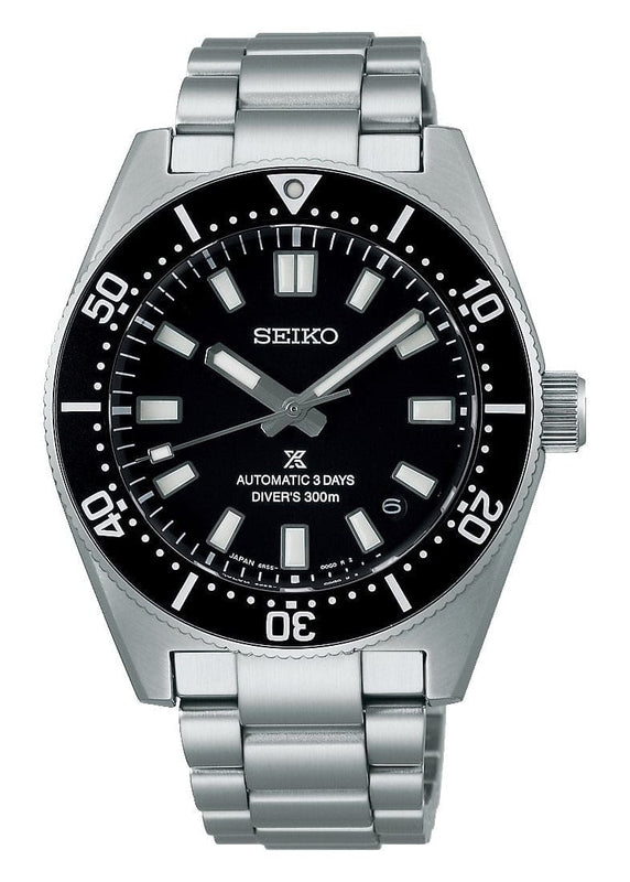 Buy Shop Seiko Prospex 1965 Heritage Divers Automatic Black Dial Silver Steel Strap Watch for Men - SPB453J1 USA Online