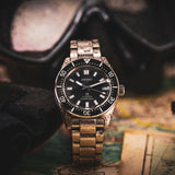 Buy Shop Seiko Prospex 1965 Modern Re Interpretation Automatic Black Dial Silver Steel Strap Watch For Men - SPB143J1 USA Online