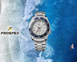 Buy Shop Seiko Prospex 1968 Heritage Diver's GMT 60th Anniversary White Dial Silver Steel Strap Watch for Men - SPB519J1 USA Online