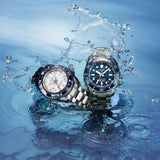 Buy Shop Seiko Prospex 1968 Heritage Diver's GMT 60th Anniversary White Dial Silver Steel Strap Watch for Men - SPB519J1 USA Online