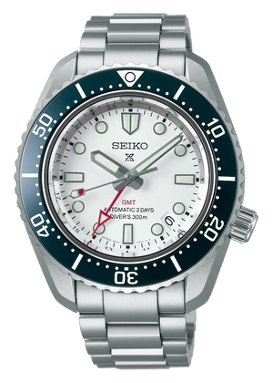 Buy Shop Seiko Prospex 1968 Heritage Diver's GMT 60th Anniversary White Dial Silver Steel Strap Watch for Men - SPB519J1 USA Online