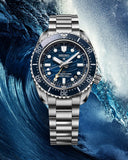 Buy Shop Seiko Prospex 1968 Heritage Divers GMT The Great Wave Limited Edition Blue Dial Silver Steel Strap Watch for Men - SPB509J1 USA Online