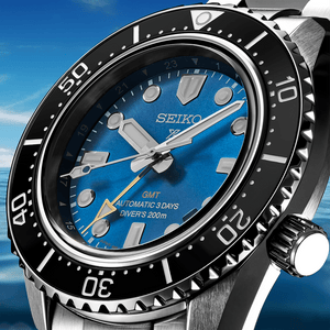 Buy Shop Seiko Prospex 1968 Heritage Divers GMT US Limited Edition Blue Dial Silver Steel Strap Watch for Men - SPB477J1 USA Online
