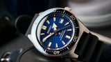 Buy Shop Seiko Prospex Analogue Automatic Diver Blue Dial Black Rubber Strap Watch For Men - SPB053J1 USA Online