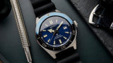 Buy Shop Seiko Prospex Analogue Automatic Diver Blue Dial Black Rubber Strap Watch For Men - SPB053J1 USA Online