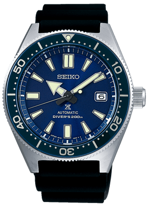 Buy Shop Seiko Prospex Analogue Automatic Diver Blue Dial Black Rubber Strap Watch For Men - SPB053J1 USA Online