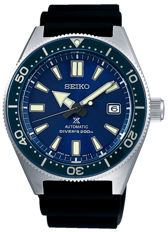 Buy Shop Seiko Prospex Analogue Automatic Diver Blue Dial Black Rubber Strap Watch For Men - SPB053J1 USA Online