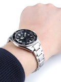 Buy Shop Seiko Prospex Automatic Diver Black Dial Silver Steel Strap Watch For Men - SPB051J1 USA Online