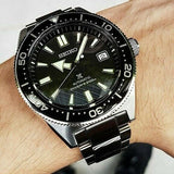 Buy Shop Seiko Prospex Automatic Diver Black Dial Silver Steel Strap Watch For Men - SPB051J1 USA Online