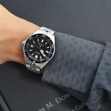Buy Shop Seiko Prospex Automatic Diver Black Dial Silver Steel Strap Watch For Men - SPB051J1 USA Online