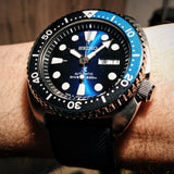 Buy Shop Seiko Prospex Deep Blue Batman Turtle Diver's Automatic Blue Dial Silver Steel Strap Watch for Men - SRPC25J1 USA Online