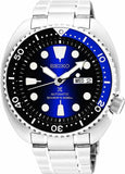 Buy Shop Seiko Prospex Deep Blue Batman Turtle Diver's Automatic Blue Dial Silver Steel Strap Watch for Men - SRPC25J1 USA Online