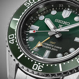 Buy Shop Seiko Prospex GMT Divers Automatic Marine Green Dial Silver Steel Strap Watch For Men - SPB381J1 USA Online