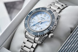 Buy Shop Seiko Prospex Limited Edition Automatic GMT Glacier Blue Dial Silver Steel Strap Watch For Men - SPB385J1 USA Online