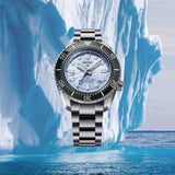 Buy Shop Seiko Prospex Limited Edition Automatic GMT Glacier Blue Dial Silver Steel Strap Watch For Men - SPB385J1 USA Online