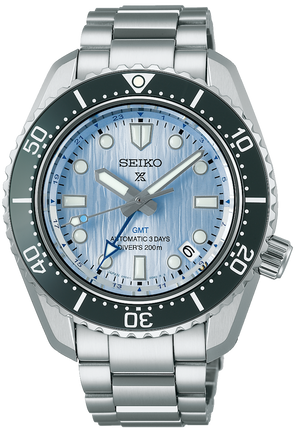 Buy Shop Seiko Prospex Limited Edition Automatic GMT Glacier Blue Dial Silver Steel Strap Watch For Men - SPB385J1 USA Online