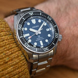 Buy Shop Seiko Prospex Marinemaster Automatic Scuba Divers Blue Dial Silver Steel Strap Watch for Men - SPB187J1 USA Online