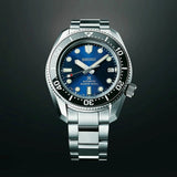 Buy Shop Seiko Prospex Marinemaster Automatic Scuba Divers Blue Dial Silver Steel Strap Watch for Men - SPB187J1 USA Online