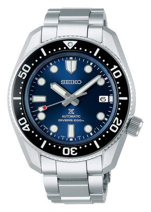 Buy Shop Seiko Prospex Marinemaster Automatic Scuba Divers Blue Dial Silver Steel Strap Watch for Men - SPB187J1 USA Online