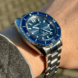 Buy Shop Seiko Prospex Polygonal Divers Automatic Blue Dial Silver Steel Strap Watch for Men - SPB483J1 USA Online