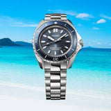 Buy Shop Seiko Prospex Polygonal Divers Automatic Blue Dial Silver Steel Strap Watch for Men - SPB483J1 USA Online