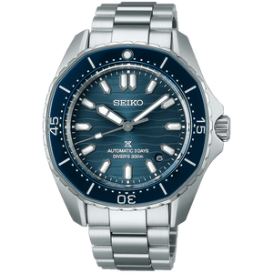 Buy Shop Seiko Prospex Polygonal Divers Automatic Blue Dial Silver Steel Strap Watch for Men - SPB483J1 USA Online