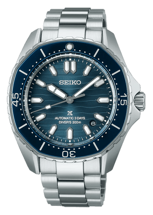 Buy Shop Seiko Prospex Polygonal Divers Automatic Blue Dial Silver Steel Strap Watch for Men - SPB483J1 USA Online