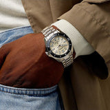 Buy Shop Seiko Prospex Polygonal Divers Automatic Pearl White Dial Silver Steel Strap Watch for Men - SPB481J1 USA Online