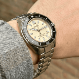Buy Shop Seiko Prospex Polygonal Divers Automatic Pearl White Dial Silver Steel Strap Watch for Men - SPB481J1 USA Online