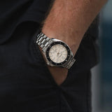Buy Shop Seiko Prospex Polygonal Divers Automatic Pearl White Dial Silver Steel Strap Watch for Men - SPB481J1 USA Online