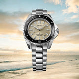 Buy Shop Seiko Prospex Polygonal Divers Automatic Pearl White Dial Silver Steel Strap Watch for Men - SPB481J1 USA Online