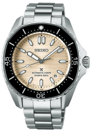 Buy Shop Seiko Prospex Polygonal Divers Automatic Pearl White Dial Silver Steel Strap Watch for Men - SPB481J1 USA Online