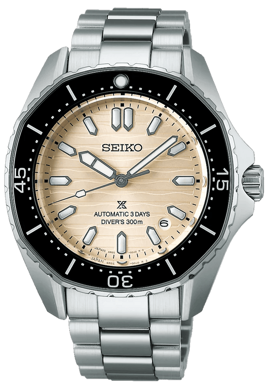 Buy Shop Seiko Prospex Polygonal Divers Automatic Pearl White Dial Silver Steel Strap Watch for Men - SPB481J1 USA Online